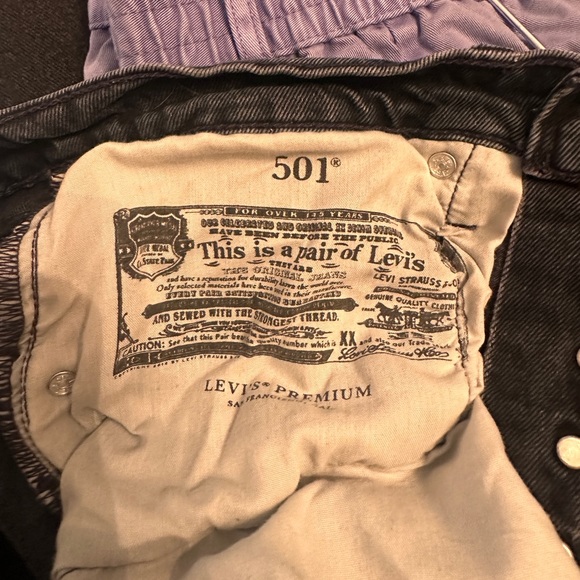 VINTAGE NAVY/BLACK LEVIS!! W31 L26 - Picture 5 of 6